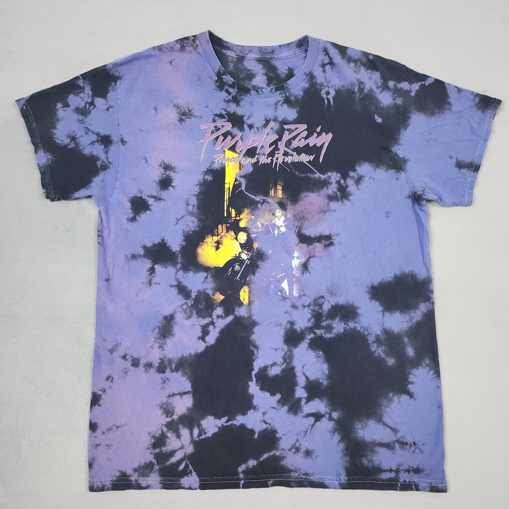 Prince Purple Rain Shirt Mens Large Tie Dye The Revolution Official Band